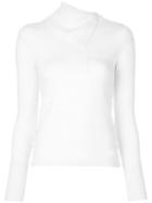 Jonathan Simkhai Buttoned Shoulder Sweater - White