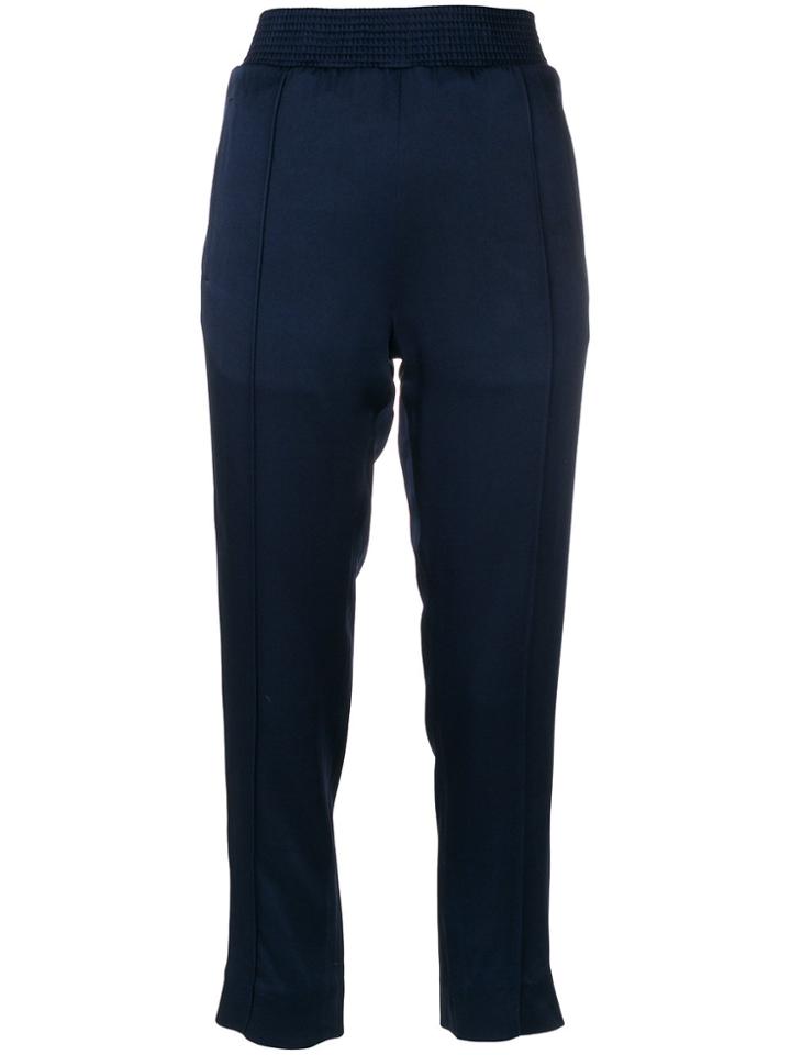 Haider Ackermann Elasticated Cropped Trousers - Blue