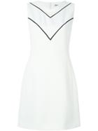 Kenzo Chevron Stripe Dress - White