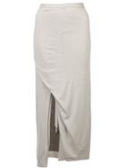 Rick Owens Lilies Woven Asymmetric Skirt - Neutrals
