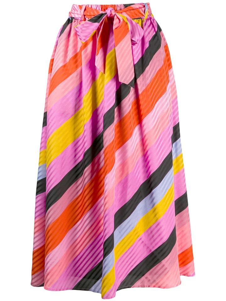 Stine Goya Audrey Parallels Silk Skirt - Pink
