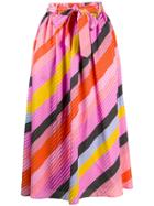 Stine Goya Audrey Parallels Silk Skirt - Pink