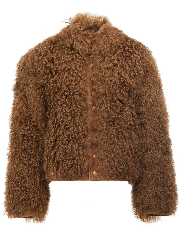 Takahiromiyashita The Soloist Furry Bomber Jacket - Brown