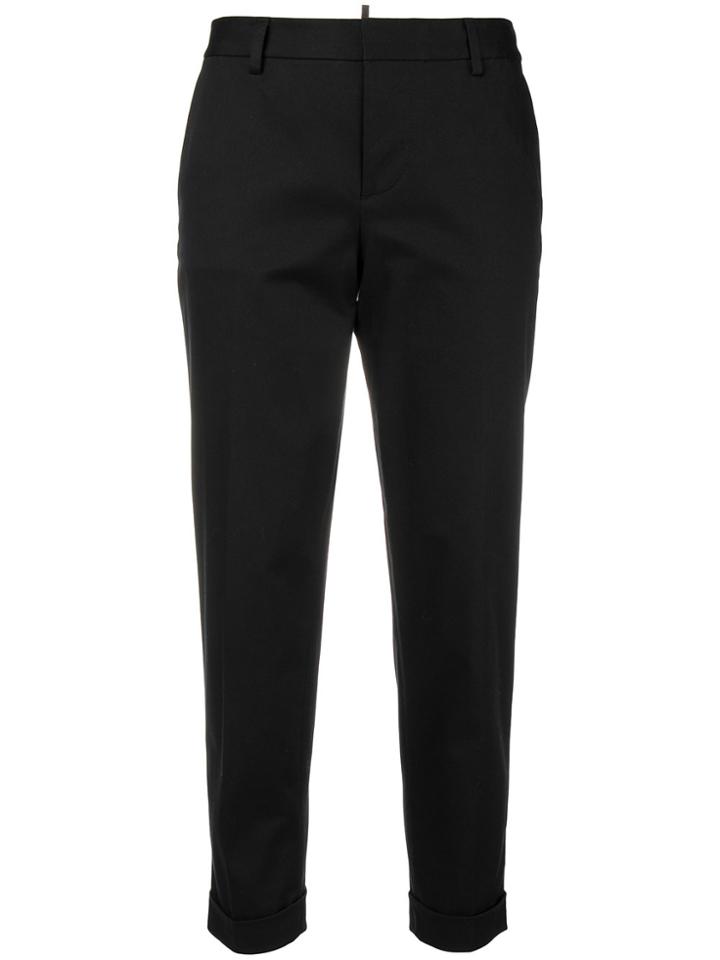 Dsquared2 Turn Up Trousers - Black
