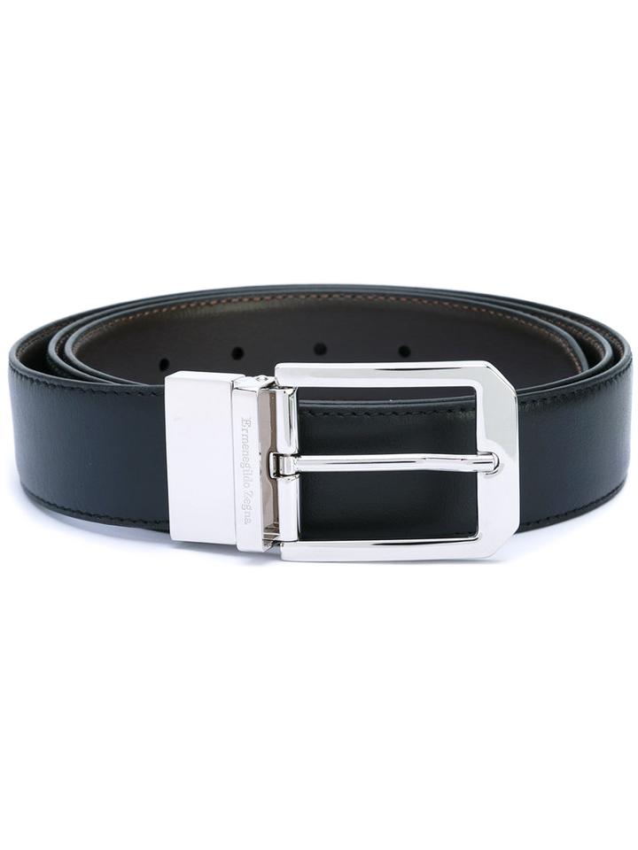 Ermenegildo Zegna - Silver-tone Buckle Belt - Men - Calf Leather - 110, Brown, Calf Leather