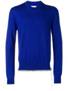 Maison Margiela Marled Hem Sweater - Blue