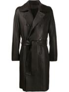 Ann Demeulemeester Double-breasted Belted Coat - Brown
