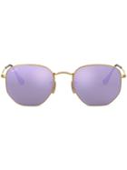 Ray-ban Hexagonal Shaped Sunglasses - Purple