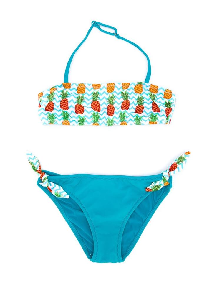 Mc2 Saint Barth Kids Mary Bikini, Girl's, Size: 8 Yrs, Blue