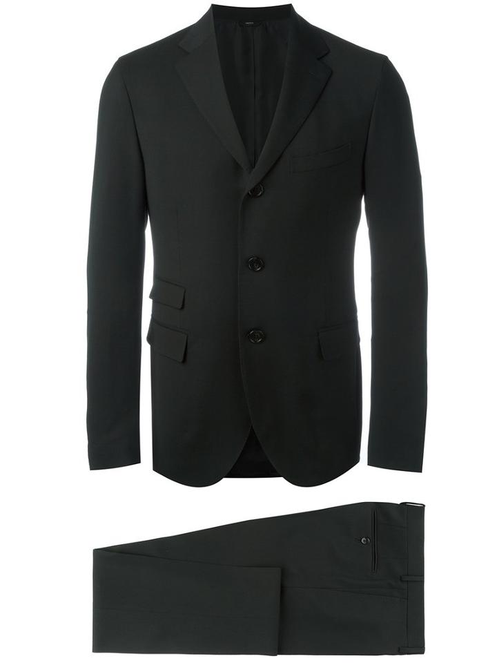 Fendi - Formal Suit - Men - Cotton/cupro/virgin Wool - 50, Black, Cotton/cupro/virgin Wool