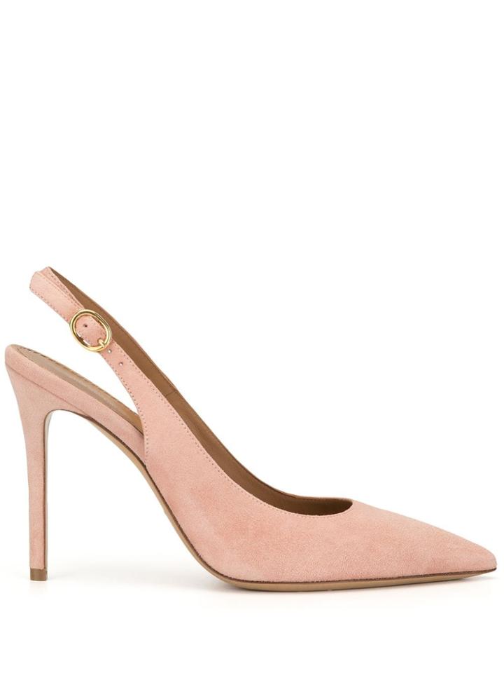 Mansur Gavriel Pointed Slingback Heels - Pink