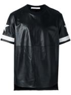 Givenchy Star Print Leather T-shirt, Men's, Size: Medium, Black, Lamb Skin/viscose/cupro/spandex/elastane