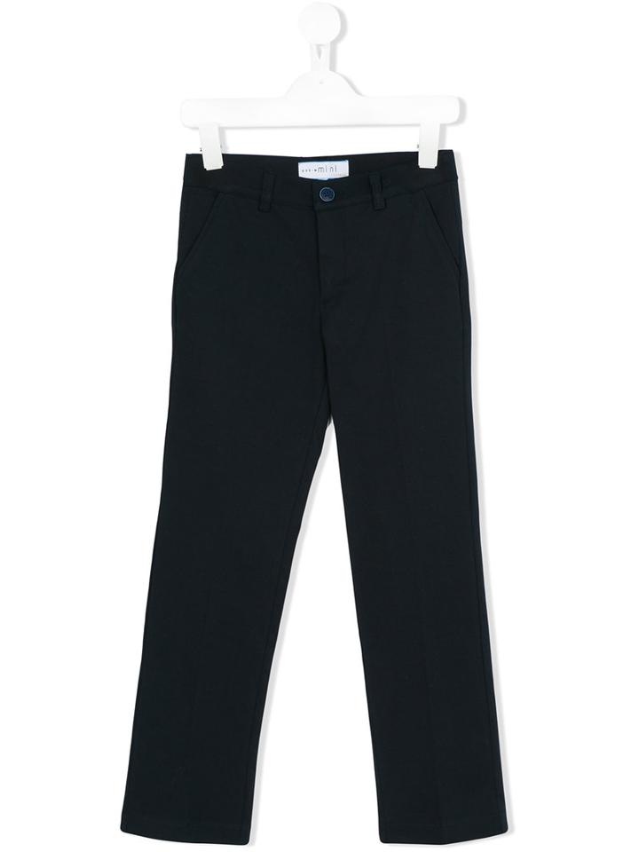 Simonetta - Classic Chino Trousers - Kids - Cotton/spandex/elastane - 2 Yrs, Blue