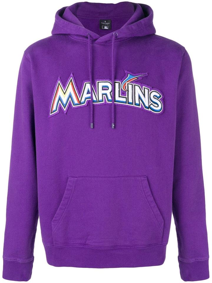 Marcelo Burlon County Of Milan Miami Marlins Hoodie - Purple