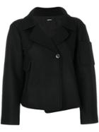 Jil Sander Navy Short Double Breasted Jacket - Black