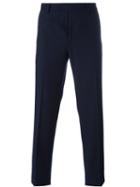 Ermanno Scervino Slim-fit Tailored Trousers, Men's, Size: 48, Blue, Cotton/cupro/wool/spandex/elastane