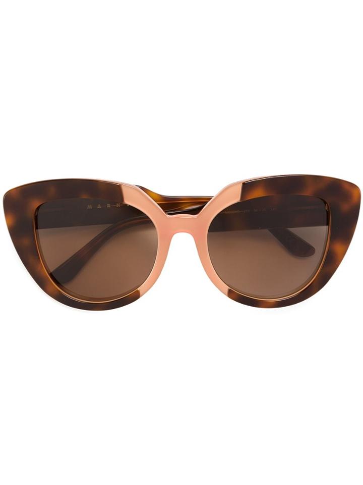 Marni Eyewear 'prisma' Sunglasses - Brown