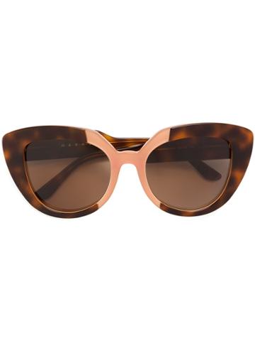 Marni Eyewear 'prisma' Sunglasses - Brown