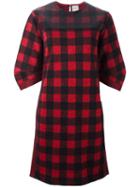 Nude Checked Dress, Women's, Size: 42, Red, Acrylic/polyester/cupro/wool