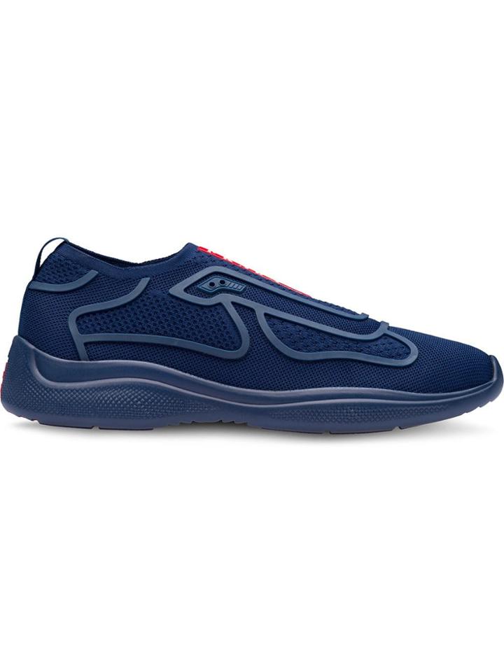 Prada Fabric Sneakers - Blue
