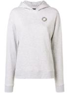 Karl Lagerfeld Ruffled Hoodie - Grey