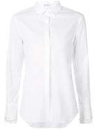 Brunello Cucinelli Layered Cuff Shirt, Women's, Size: Large, White, Cotton/polyamide/spandex/elastane