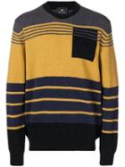 Ps Paul Smith Colour Block Sweater - Yellow
