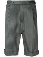 Pt01 Striped Bermuda Shorts - Blue