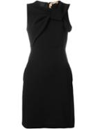 No21 Knot Detail Dress, Women's, Size: 44, Black, Polyester/cupro