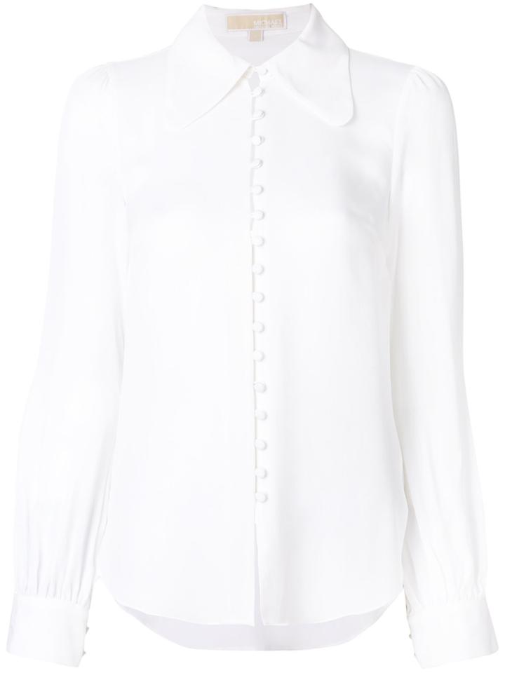 Michael Michael Kors Oversized Collar Bouse - White