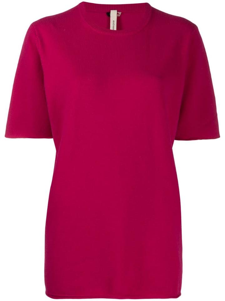 Extreme Cashmere Nº64 Classic Knit T-shirt - Pink