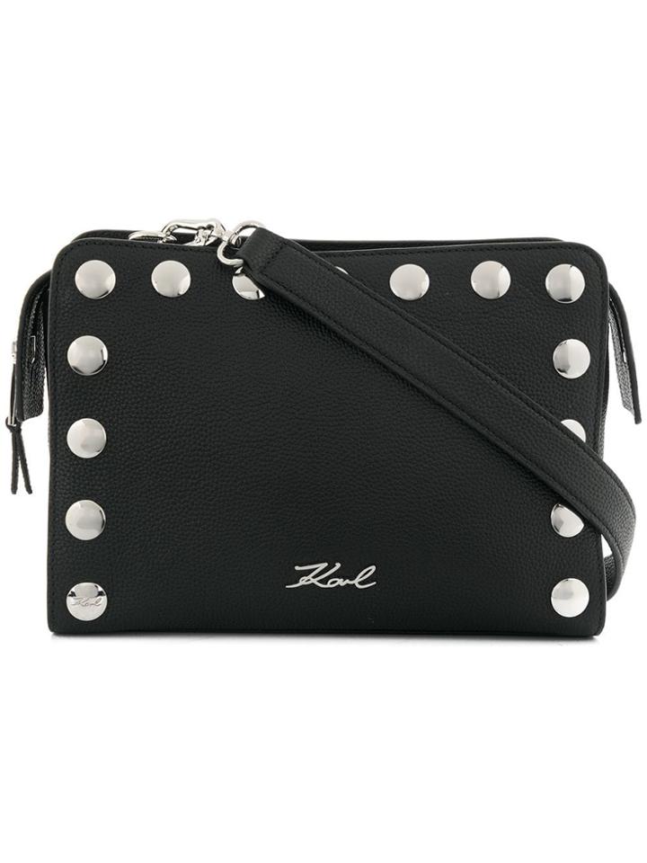 Karl Lagerfeld Snaps Small Shoulder Bag - Black
