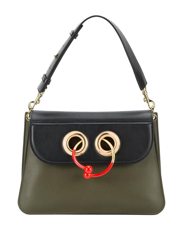 J.w.anderson Medium Pierce Bag, Women's, Green, Leather/metal