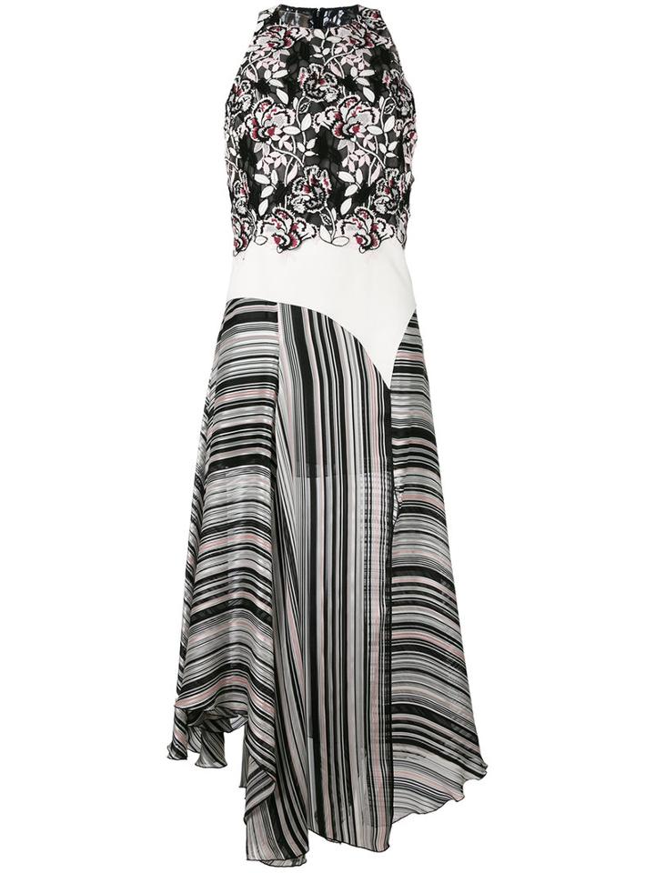 Giambattista Valli - Multi-patterned Shift Dress - Women - Silk/cotton/polyamide/viscose - 44, Black, Silk/cotton/polyamide/viscose