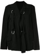 Yohji Yamamoto Vintage Tie Up Jackete - Black
