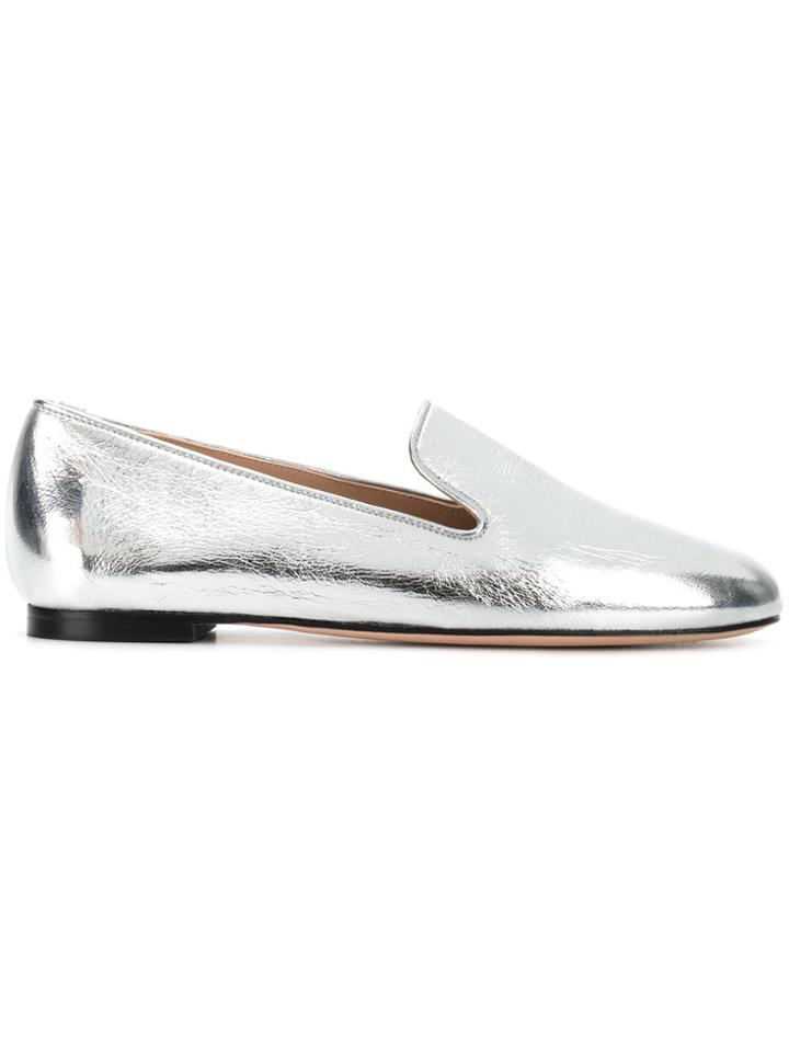 Stuart Weitzman My Guy Slippers - Metallic