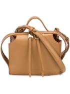 Jil Sander Top Zip Crossbody Bag, Women's, Brown