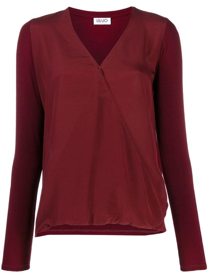 Liu Jo Relaxed-fit V-neck Blouse - Red