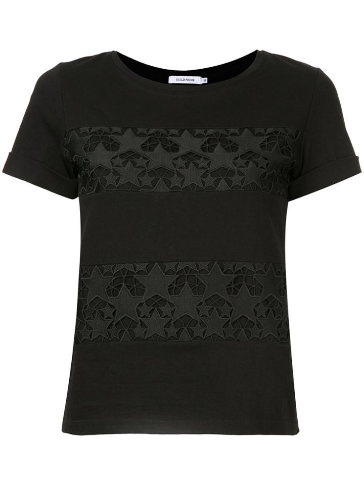 Guild Prime Star Appliquéd T-shirt - Black
