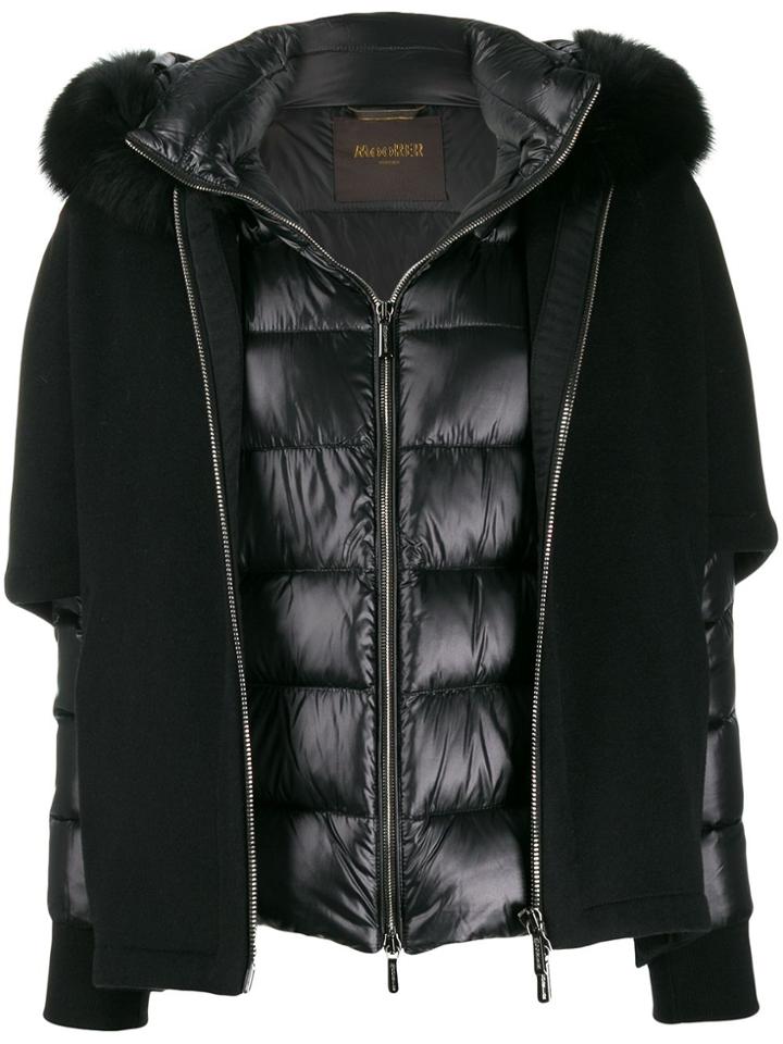 Moorer Zipped Hooded Jacket - Black