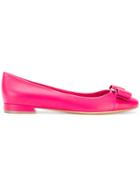 Salvatore Ferragamo Varina Ballet Flats - Pink & Purple