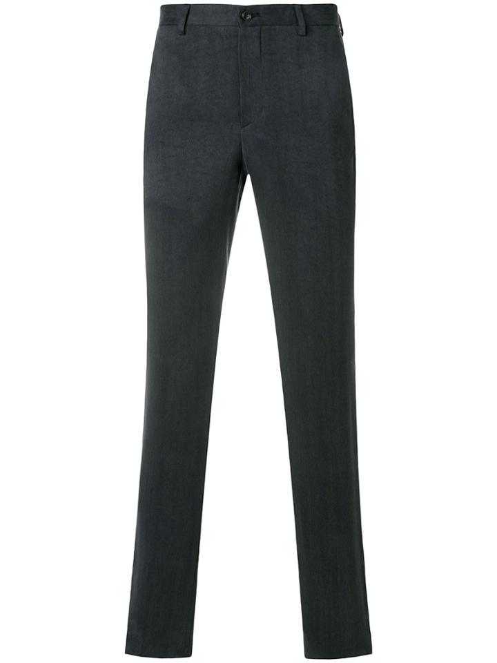 Giorgio Armani Long Fitted Trousers - Grey