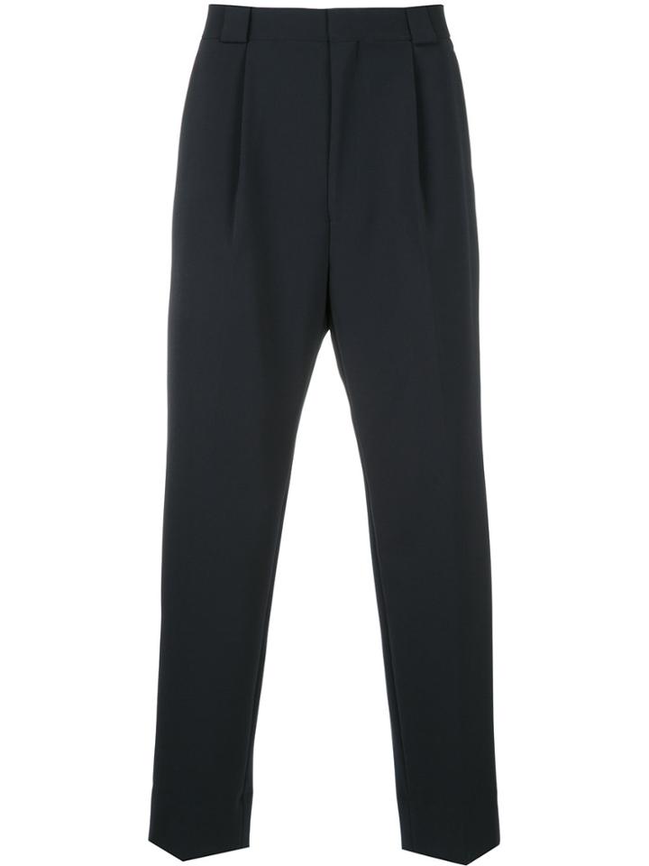 H Beauty & Youth Pleated Trousers - Blue