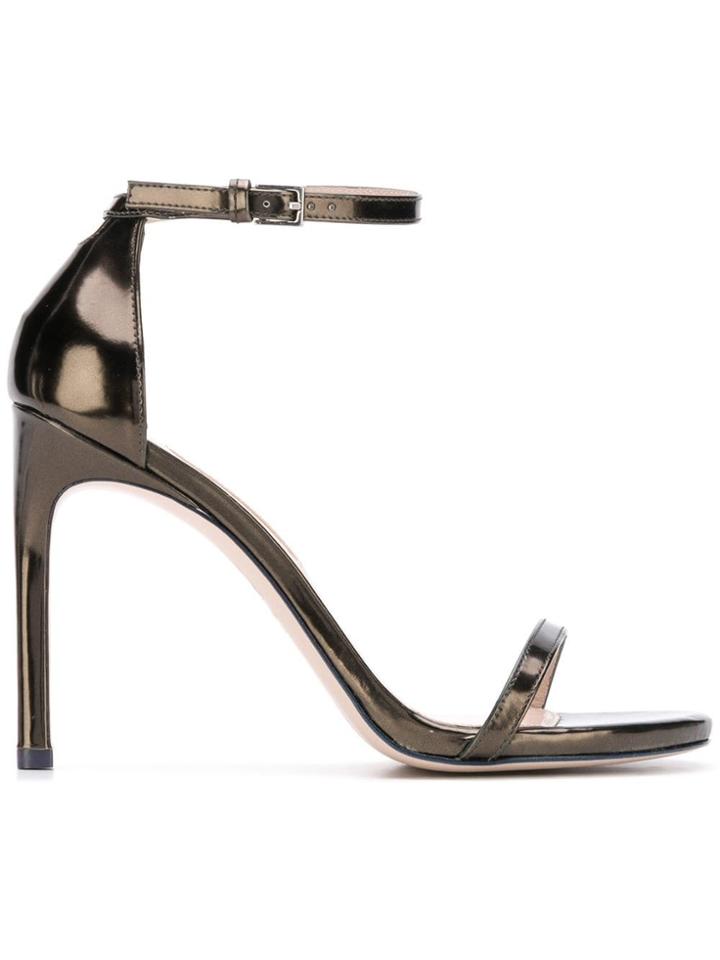 Stuart Weitzman Strap Sandals - Metallic