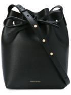 Mansur Gavriel Mini Bucket Bag - Black/flamma
