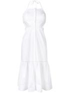 Ermanno Scervino Embroidered Cut-out Dress - White
