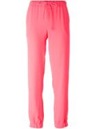 P.a.r.o.s.h. Drawstring Trousers, Women's, Size: Medium, Pink/purple, Polyester