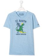 Mc2 Saint Barth Kids Dino Surfing T-shirt - Blue
