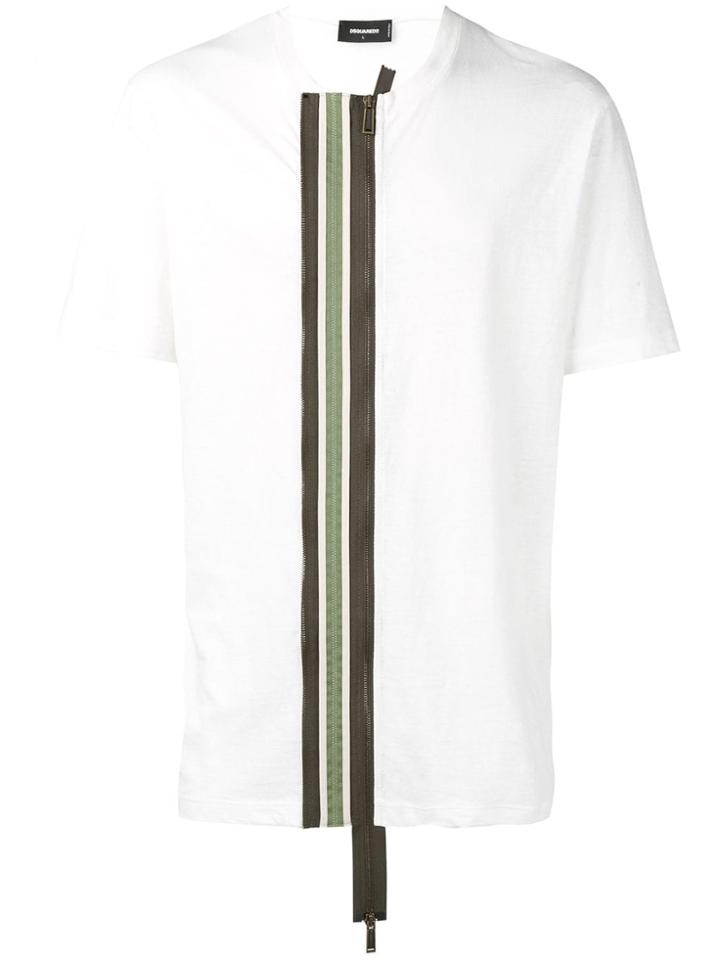 Dsquared2 Zip Detail T-shirt - White