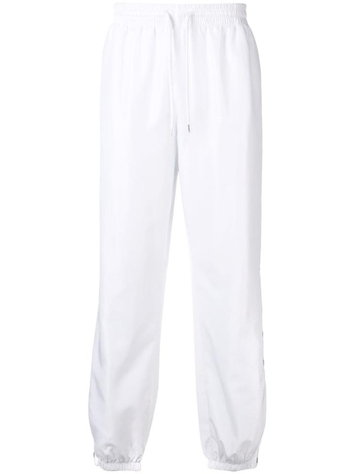 Msgm Basic Track Trousers - White